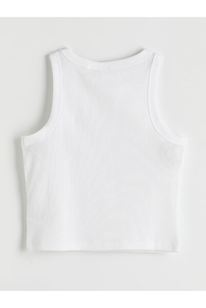 LC Waikiki Crew Neck Stitch Printed Girl's Undershirt