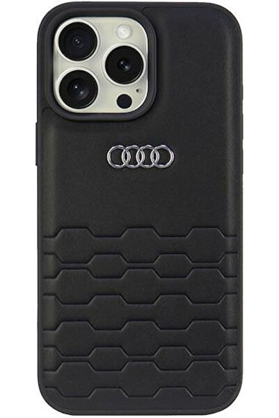 Audi Συνθετικό Δέρμα iPhone 16 Pro Max 6.9 " Μαύρη Σκληρή Θήκη Au-tpupcip16pm...