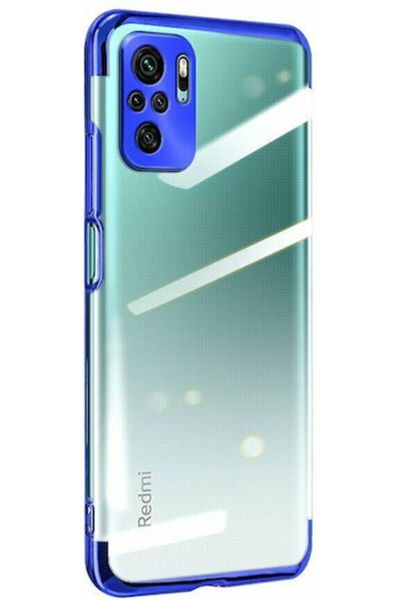 Hurtel Επιμεταλλωμένο Πίσω Κάλυμμα Σιλικόνης 0.3mm Διαφανές / Μπλε (Redmi Not...