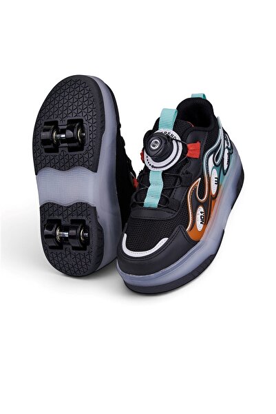 İmerShoes Unisex Çocuk Spor Ayakkabı Akıllı Bağcıklı Çıkarılabilen Patenli Iş...