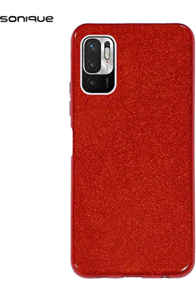 Other Σονίκ Λαμπερή Πίσω Θήκη Σιλικόνης Κόκκινη (Redmi Note 10 5G / Poco M3 Pro)