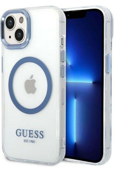 Guess Διαφανές Πίσω Κάλυμμα Σιλικόνης (iPhone 14 Plus) Κωδικός: GUHMP14MHTRMB