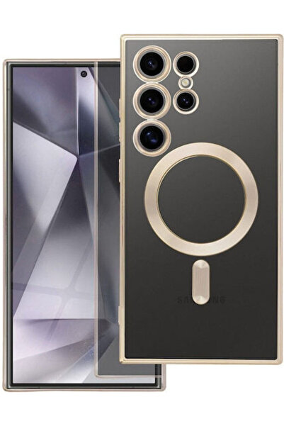 OEM Electro Mag Χρυσή Θήκη Πλάτης Σιλικόνης για Samsung A56