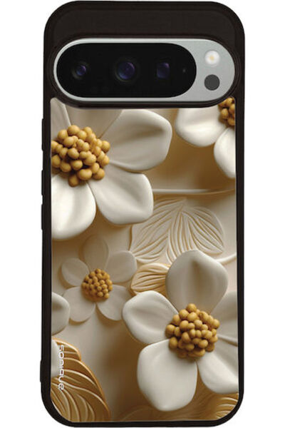 Other Θήκη Sonique Σειράς 3D Λουλουδιών για Google Pixel 9 Pro 5G Λευκή