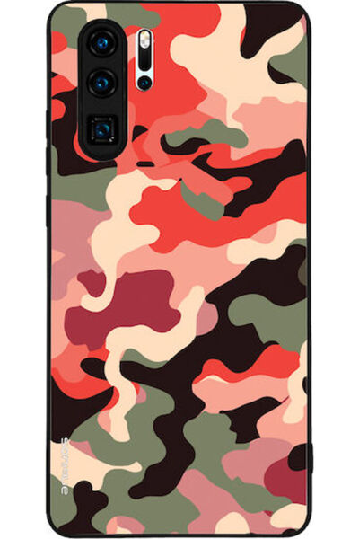 Other Θήκη Sonique Σειρά Στρατιωτικού Καμουφλάζ για Huawei P30 Pro Κόκκινο