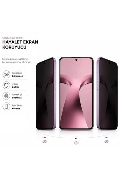 Engo Xiaomi 17T İle Uyumlu Hayalet Ekran Koruyucu Yandan Görünmeyen Gizlilik Koruması 9H Kırılmaz Nano Cam 6.59 inç