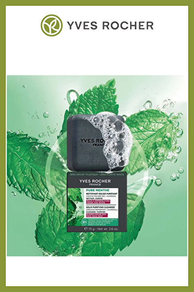 Yves Rocher Arındırıcı Vegan Kömürlü Katı Yüz Temizleyici 75 gr Karma Yağlı A...