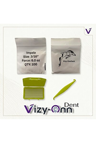 Vizy-Onn Dent Diş Teli Lastiği 3/16 6oz Heavy Ağıziçi Lastik-Ortodonti Lastiğ...