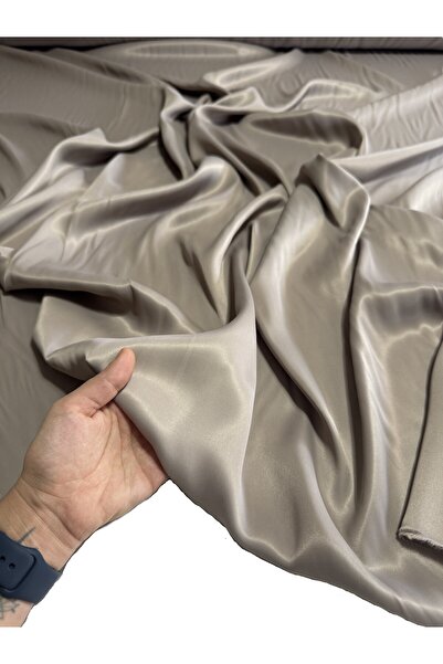 BURSA KUMAŞTAN Silk Floss Satin Fabric Shiny Flowing Polyester-Free Dressmaki...
