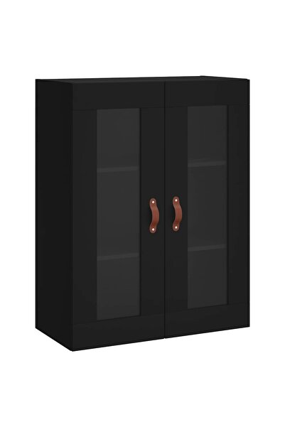 vidaxl Dulap cu montaj pe perete, negru, 69,5x34x90 cm