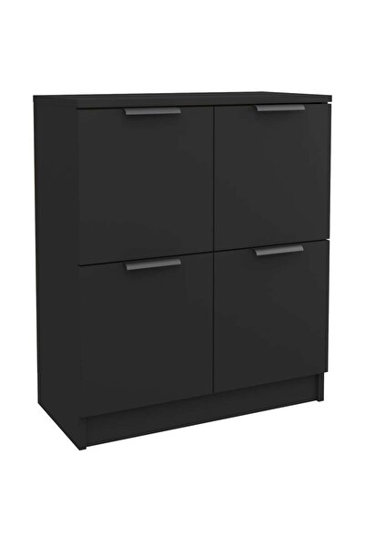 vidaxl Sideboard, black, 60x30x70 cm, processed wood
