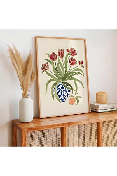 woodhomeworks مزهرية صالون من قطعة واحدة وطاولة زهور vrynt