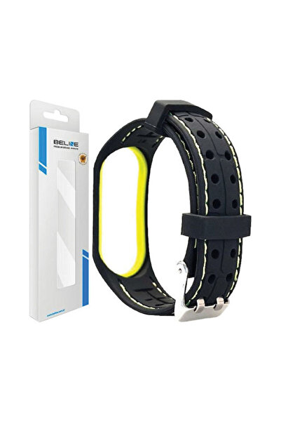 Beline Λουράκι Σιλικόνης Μαύρο Mi Band 3/Mi Smart Band 4