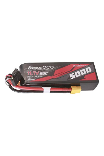 GENS ACE Baterie Lipo G-Tech 5000mAh 11.1V 60C 3S1P pentru jucării RC cu XT60