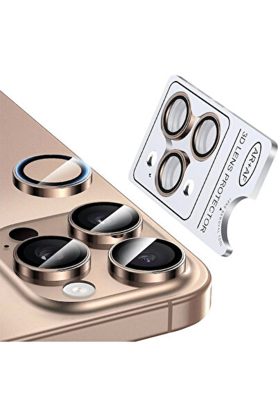 Nordic Μεταλλικός Φακός Κάμερας Apple iPhone 16 Pro/16 Pro Max Τιτάνιο Ερήμου
