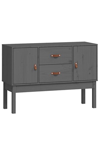 vidaxl Servantă, gri, 110x40x78 cm, lemn masiv de pin