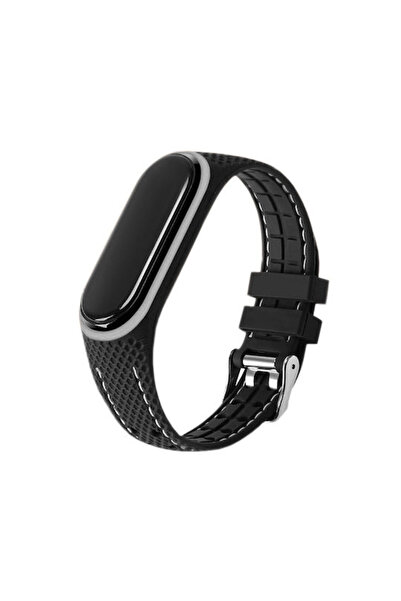 Xiaomi Λουράκι Lifestyle Σιλικόνης Μαύρο / Γκρι (Smart Band 7)