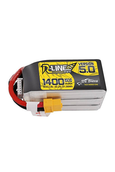 TATTU Baterie R-Line 1400mAh 22.2V 150C 6S1P XT60 Pentru drone RC și accesorii