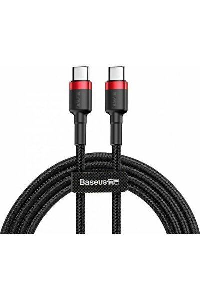 Baseus Cafule Πλεγμένο Καλώδιο USB 2.0 USB-C Αρσενικό - USB-C 60W PD Μαύρο 2μ...