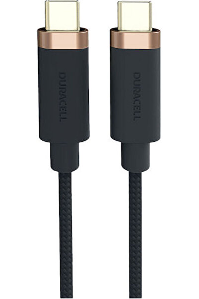 Duracell Καλώδιο USB 3.2 Πλεγμένο με Κέβλαρ USB-C Αρσενικό - USB-C Μαύρο 1μ U...