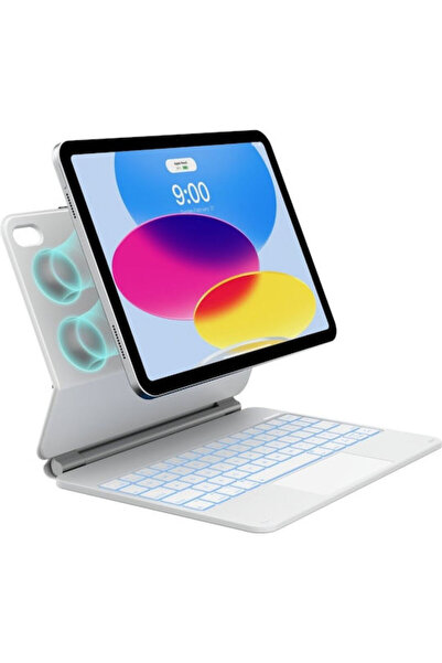 typecase Ανθεκτική Θήκη Flip με Πληκτρολόγιο Λευκή (iPad 11 A16 2025, iPad 10...