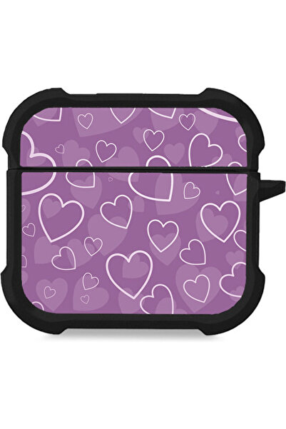 Other Θήκη Σιλικόνης Sonique Heart Series σε Μωβ χρώμα για Apple AirPods 4