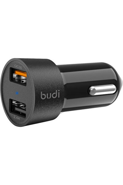 Budi Încărcător auto 30W 2.4A cu porturi: 2xUSB Culoare neagră Cod: BD622Q