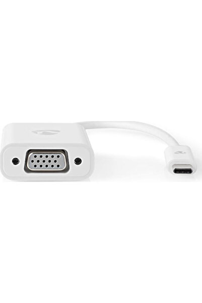 Nedis Μετατροπέας USB-C αρσενικό σε VGA θηλυκό Λευκό 1 τεμάχιο CCGP64851WT02