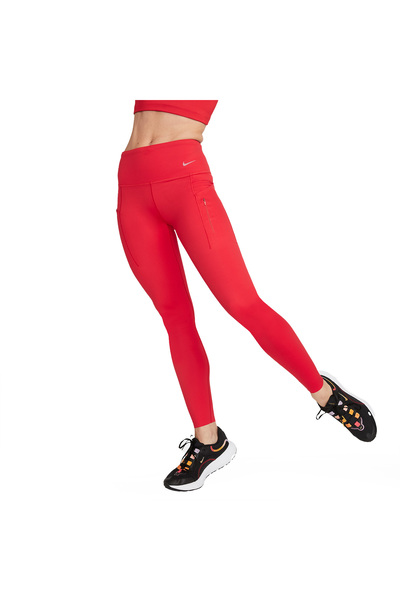 Nike جوارب رياضية نسائية ضيقة من Go Dri-FIT باللون الأحمر |   DQ5672-657