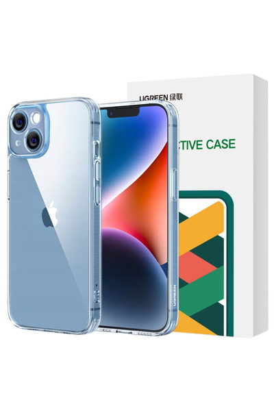 Ugreen Husă elegantă transparentă cu ramă din gel pentru iPhone 14 Plus