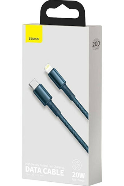 Baseus Υψηλής Πυκνότητας Πλεγμένο Καλώδιο USB-C σε Lightning 20W Μπλε 2μ (CAT...