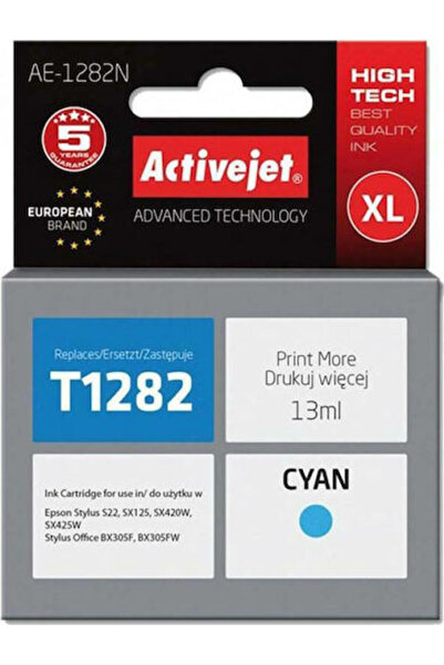 Other Συμβατό μελάνι για εκτυπωτή inkjet Active Jet Epson T1282 13ml Κυανό