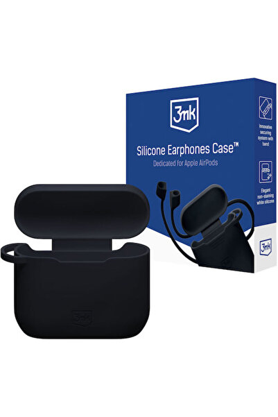 3MK Θήκη σιλικόνης σε μαύρο χρώμα για Apple AirPods 1 / AirPods 2