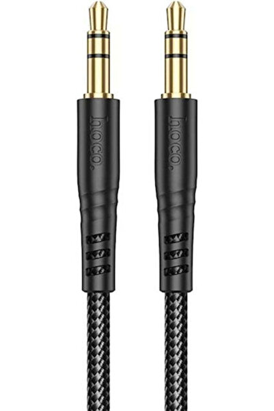 hoco. Hoco Καλώδιο Ήχου 3.5mm Αρσενικό σε 3.5mm Αρσενικό, Μαύρο, 1μ, με Επιχρ...
