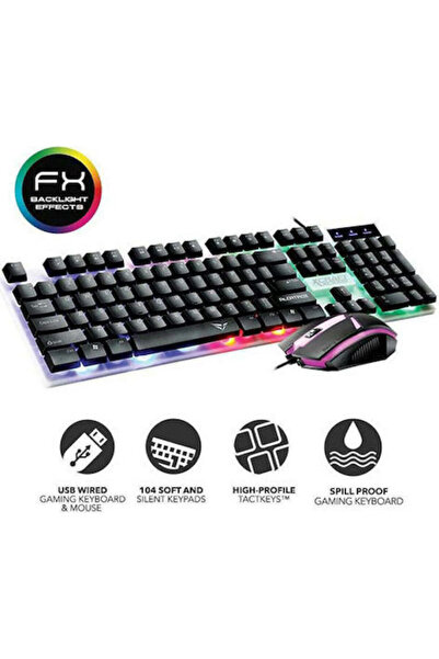 Other Alcatroz X-Craft XC1000 Σετ Πληκτρολογίου Gaming με φωτισμό RGB και Πον...