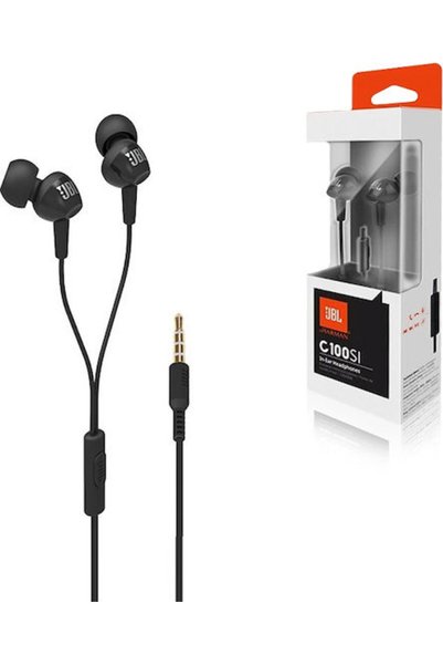 JBL C100SI Ενδοωτικά Handsfree με βύσμα 3.5mm Μαύρο