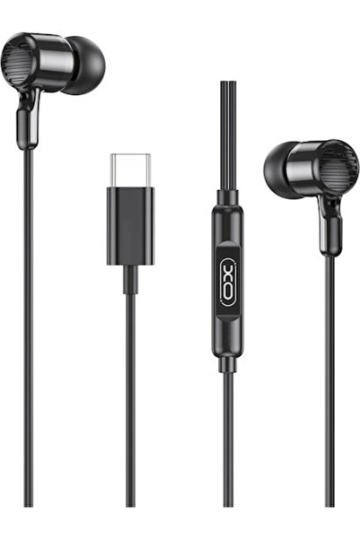 Xo EP81 Ενδοωτικά ακουστικά handsfree με υποδοχή USB-C Μαύρο
