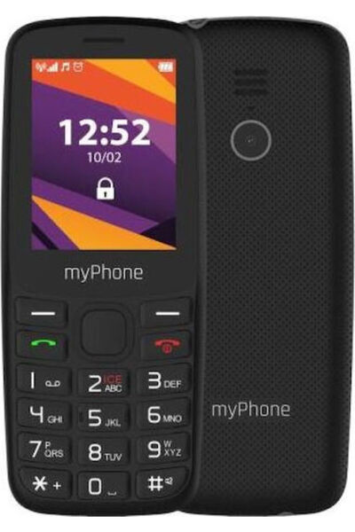 Myphone 6410 Κινητό τηλέφωνο διπλής SIM με μεγάλα κουμπιά (Αγγλικό) Μαύρο