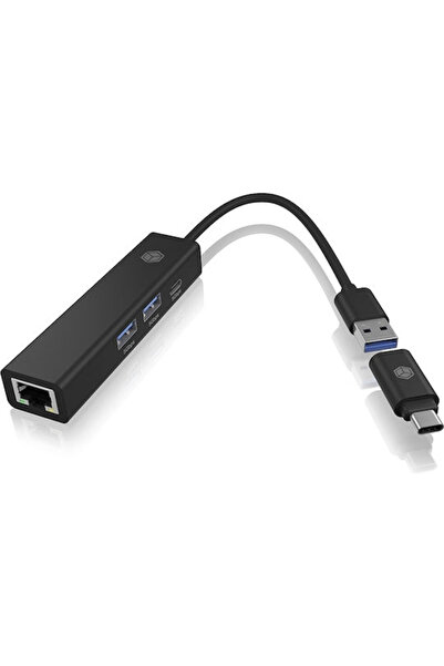 ICY BOX Διανομέας USB 3 Θυρών USB 3.2 με σύνδεση USB-A / USB-C Κωδικός: IB-HU...