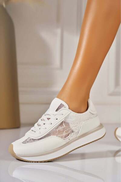 Joana Kevya Women's White Leather Sneakers
