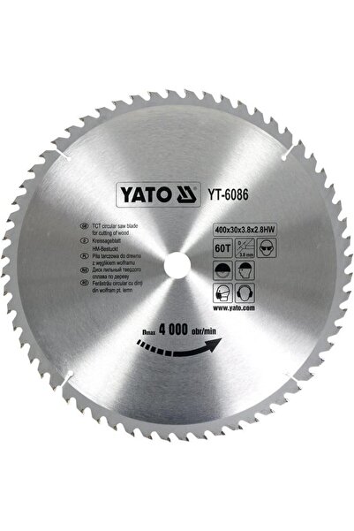 yato Lamă de ferăstrău circular pentru lemn YT-6086 400x60x30 mm