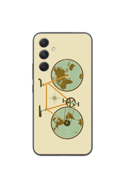 Other Samsung Galaxy A05s Bike map Transparent Silicone TPU Θήκη
