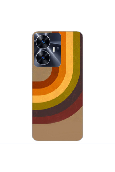 Other Realme Note 50 Rainbow Transparent Silicone TPU Θήκη