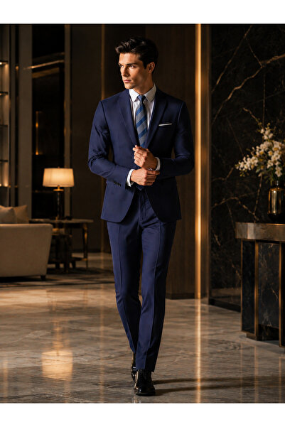 Generic 2 Piece Premium Slim Fit Business Suit for Men