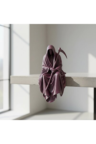 OEM 3D Printed Grim Reaper Decorative Figurine for Shelf or Desk 10cm