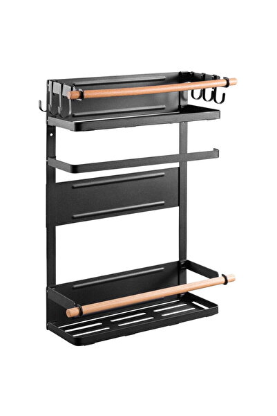 Maclean Raft magnetic pentru frigider / masina de spalat rufe , negru, 12 kg ...