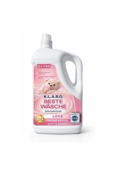 OEM Balsam de rufe premium Beste Wӓsche Love, 5 Litri, 110 spalari, parfum de...