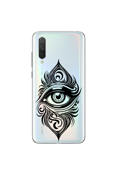 Other Xiaomi Mi 9 Se Eye patterned drawing Transparent Silicone TPU Θήκη