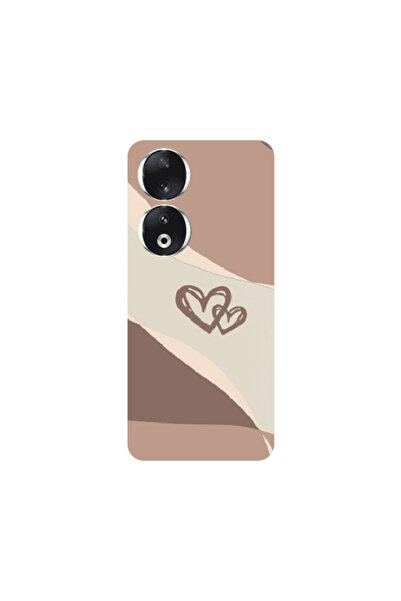 Other Honor 90 5G Mini Hearts Transparent Silicone TPU Θήκη
