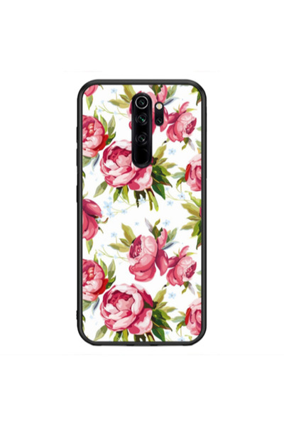 Other Xiaomi Redmi Note 8 Pro Roses and laves Black Glossy Θήκη